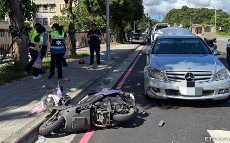 新北死亡車禍！女騎士等紅燈遭逆撞　彈飛傷重不治