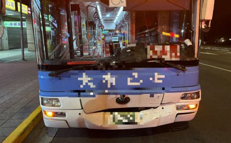 快訊／北市公車紅燈路口追撞多元計程車　乘客嘴唇撕裂傷