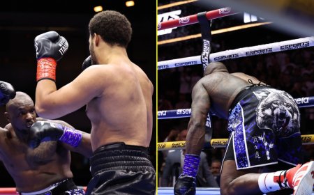Moses Itauma leaves Dillian Whyte splattered on ropes in 119-second KO to cement status as boxing’s next big superstar