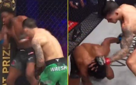 Muhammad Ali’s grandson flattens rival in stunning KO as he bounces back after losing undefeated record