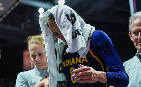 Sophie Cunningham helped off court after brutal knee injury forces early exit from Fever game