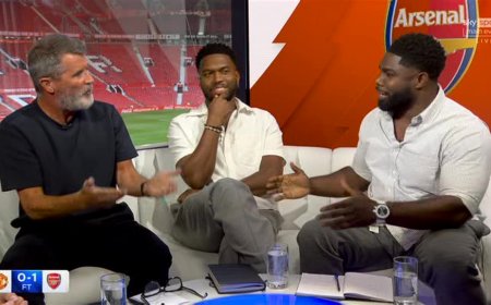 ‘This is big boy stuff’ – Roy Keane and Micah Richards have furious row in studio about Man United player