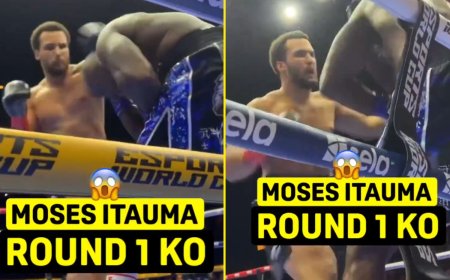 Ringside footage shows Moses Itauma’s savage KO win over Dillian Whyte in unflinching brutality