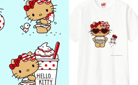 UNIQLO曬黑版Hello Kitty太萌！日本夏日限定客製化T恤＋托特包必收