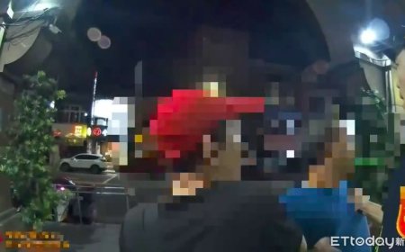 三重男酒醉騎樓鬧事　竟衝警車想開門！妨害公務遭壓制