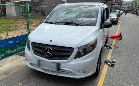 金門連爆2起砸車！賓士車窗全破慘況曝　疑拖欠薪水遭下重手