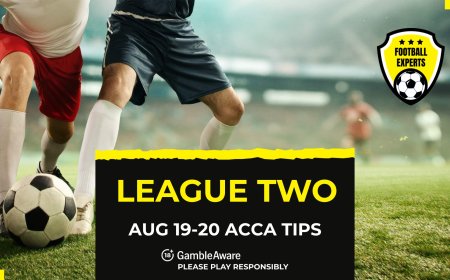 Football accumulator tips for the League Two midweek [19-20 August 2025]