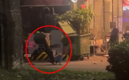 女友不戒菸！高雄男當街痛毆「掃把打斷」扯髮拖行