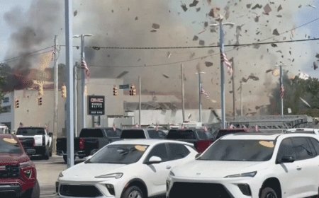 Dramatic video captures beach town explosion after hit-and-run crash, 4 firefighters injured