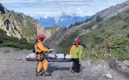 快訊／南湖大山意外！1登山客疑「高山症」死亡　空勤吊掛遺體下山