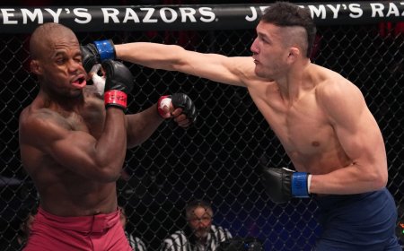 Brutal photos capture impact of new UFC stars’ devastating punches as Dana White hands out contracts and ignores matchmakers with message