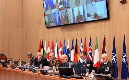 NATO defense chiefs stress commitment to Ukraine, discuss security guarantees during virtual summit