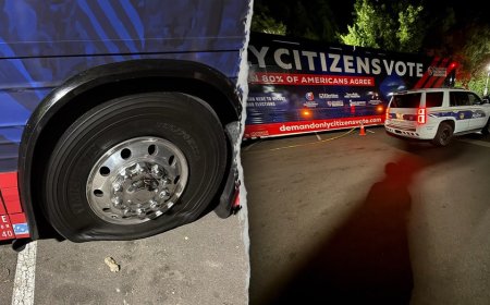 Tea Party bus vandalized in Phoenix during nationwide tour, group says they 'will not be intimidated'