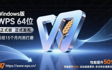 Win10 / Win11 版 64 位金山 WPS 办公套件正式发布：性能提升 50%，历经 15 个月打磨