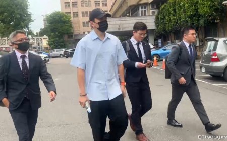 快訊／砸重金閃兵失敗！王大陸2度現身開庭　沉默不語進法院