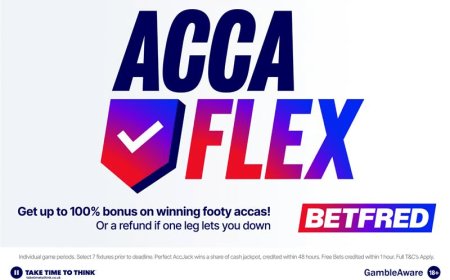 Premier League Acca Flex: Get up to 100% bonus on your acca or money back as cash if one leg lets you down with Betfred