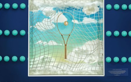 Tiffany鑲鑽網球與球拍奢華無極限　美國網球公開賽限定展出