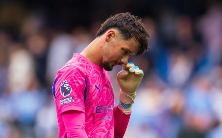 ‘We will see’ – Pep Guardiola gives cryptic response to Man City goalkeeper switch after James Trafford error