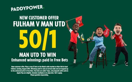 Fulham v Man Utd betting offer: Get 50/1 on United to win with Paddy Power