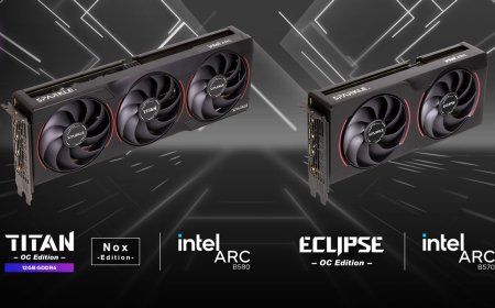 黑化外观，撼与正式推出锐炫 B580 TITAN Nox OC / B570 Eclipse OC 显卡