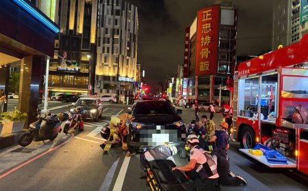 快訊／倒路上被輾過！高雄男「困車底下」命危送醫