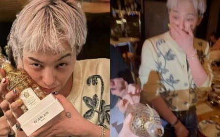 掩嘴藏不住驚喜！GD開心與「萬元手工香」自拍　粉絲：果然是很貴的男人
