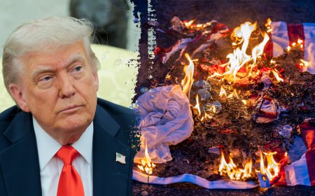 Trump’s flag-burning order draws rare fire from conservatives