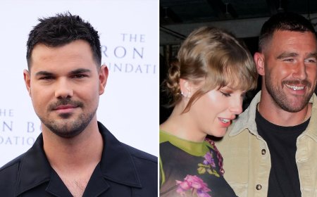 Taylor Swift's Ex Taylor Lautner Reacts to Travis Kelce Engagement