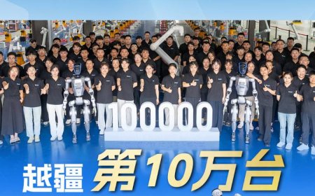 国内首家，越疆第 10 万台机器人下线