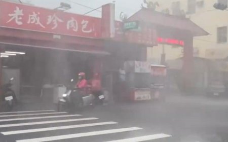快訊／下午大雷雨狂炸鹿港、福興！二級淹水警戒發布