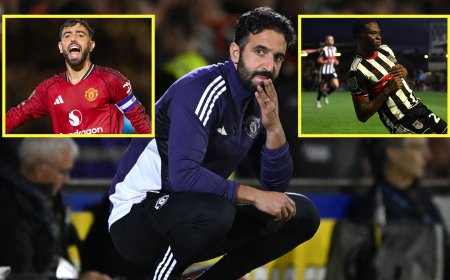 Ruben Amorim apologises to Man United fans as he gives cryptic verdict on players after Grimsby humiliation