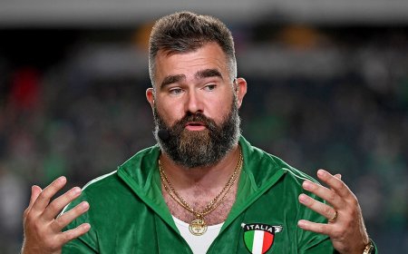 Former NFL star Jason Kelce reveals why he dyed his beard after social media stir