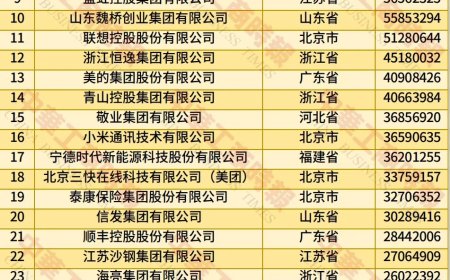 全国工商联发布 2025 年中国民营企业 500 强榜单：京东、阿里巴巴、恒力位居前三