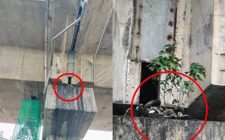 天降奪命水泥塊！騎士輾過摔車慘死　重返現場驚見「還有更多塊」