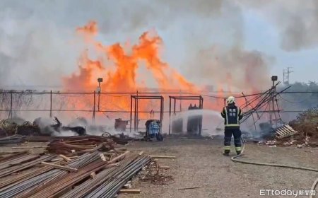 快訊／桃機第三航廈附近火警！烈焰黑煙沖天　消防緊急灌救中