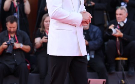 Aaron Taylor-Johnson Debuts Rugged, Bushy Beard at Venice Film Festival