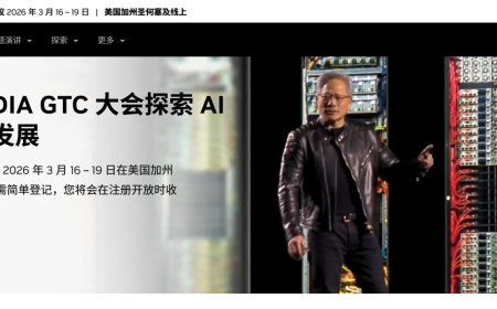 英伟达年度技术大会 GTC 2026 将于明年 3 月 16 日至 19 日举行