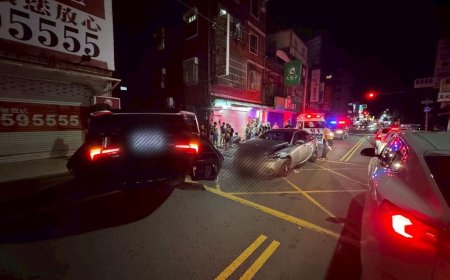 苗栗25歲男分神攔腰撞！BMW休旅側翻...1大2小驚魂