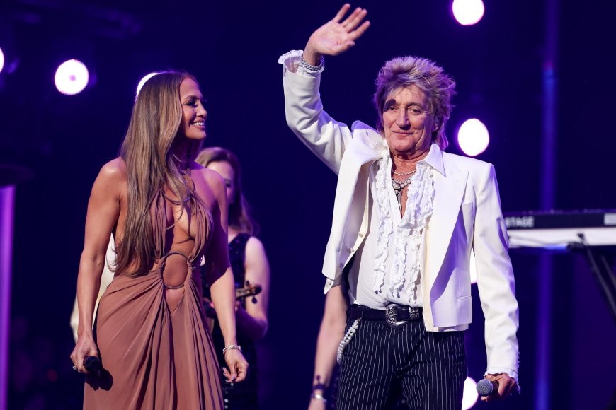 Rod Stewart Shows AI Images of Ozzy Osbourne In Heaven With Dead Music Icons During Concert Tribute