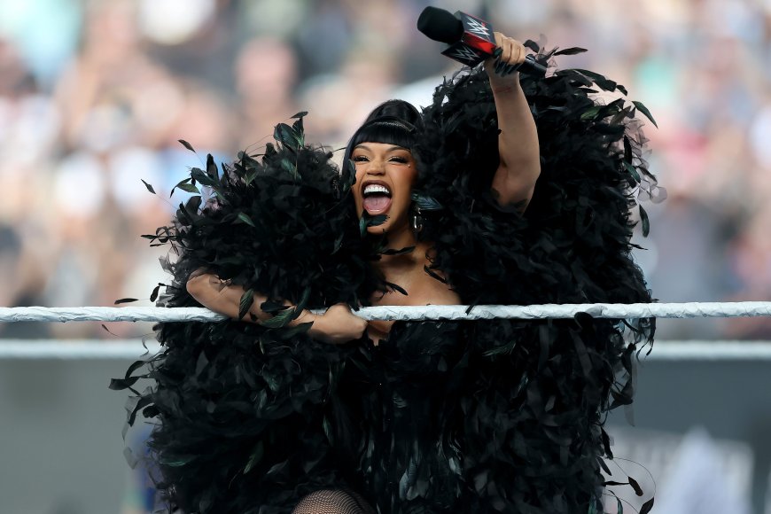 Cardi B Brings the Drama as Host of WWE’s SummerSlam: ‘We’re Making History Tonight!’
