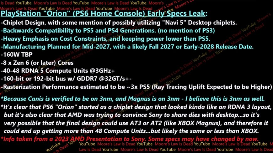 下一代游戏主机性能爆料:PS6 接近 RX 9070XT、Xbox 和 RTX 5080 相当