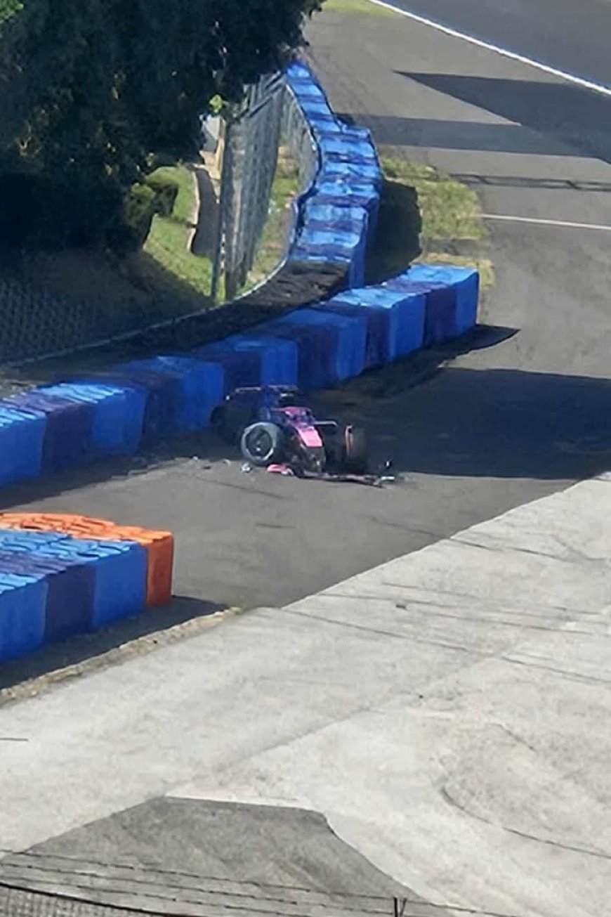 Under pressure F1 star needs medical check after unseen testing crash