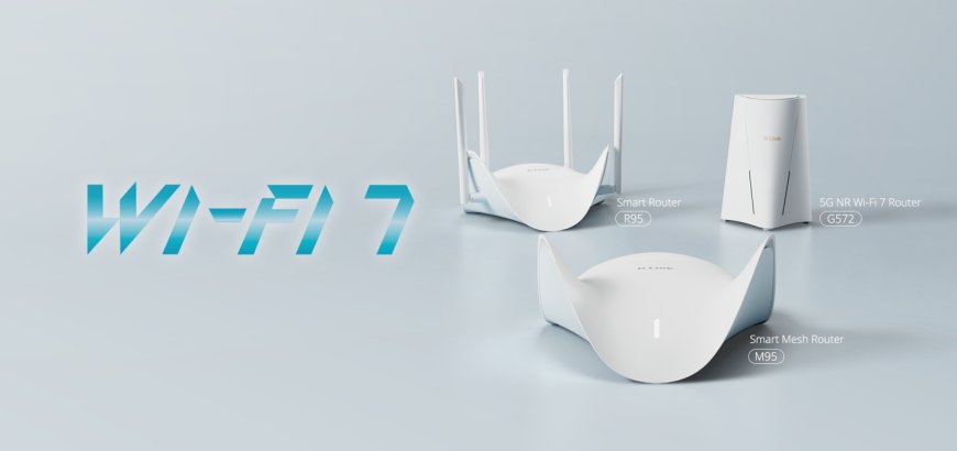 D-Link 友讯推出 BE9500 / BE7200+5G 无线路由器，优美流线设计