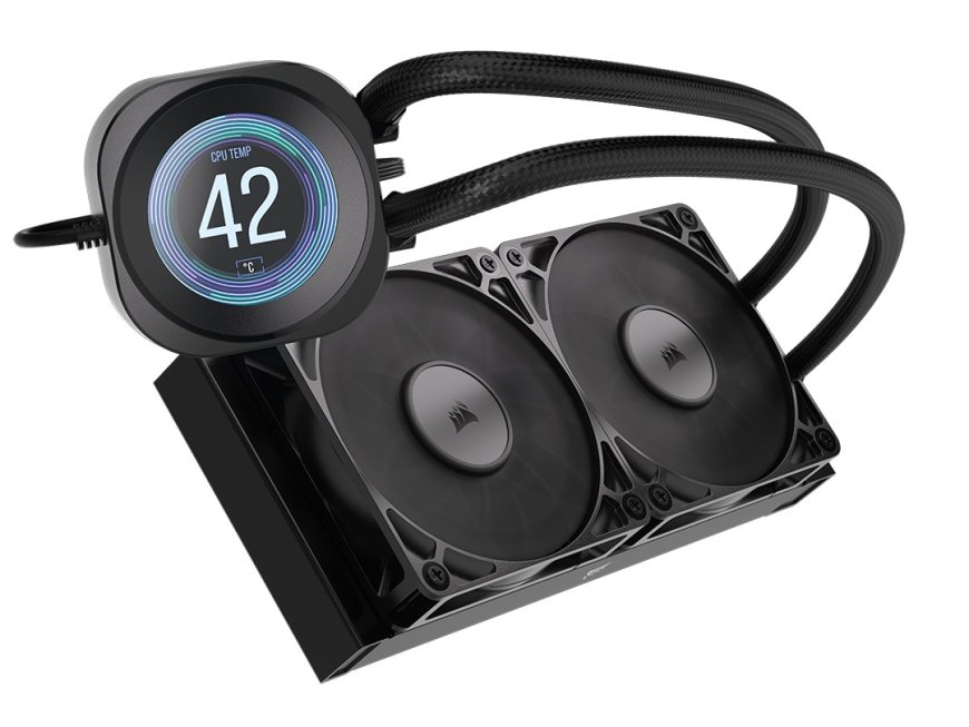 海盗船推出 NAUTILUS RS LCD 一体式水冷散热器,2.1 英寸冷头屏亮度 600nits