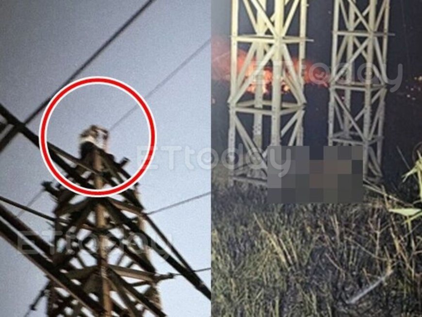 才剛考上大學…20歲男「爬上電塔觸電」慘燒成焦屍！女友全程目擊