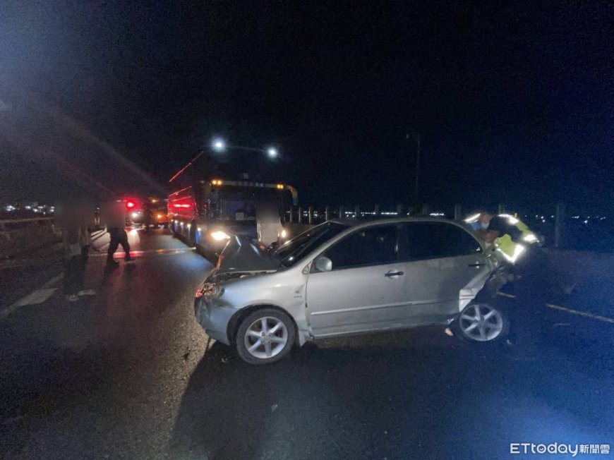嘉義台82「3車追撞」！1大3童受傷送醫　肇事女竟棄車徒步跑了