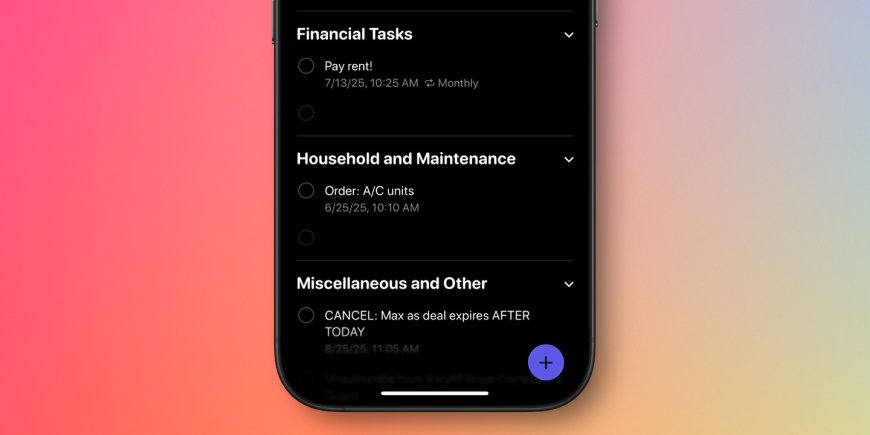 告别手动整理:苹果 iOS 26 提醒事项原生支持 AI 智能归类任务