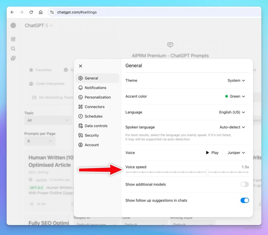 OpenAI ChatGPT 语音模式将迎新功能:可调语速、存自定义指令