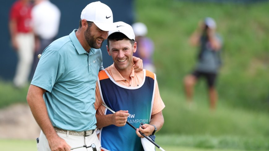 Scottie Scheffler’s stand-in caddie banks $360k as world No.1 stays on pace to eclipse stunning Tiger Woods record