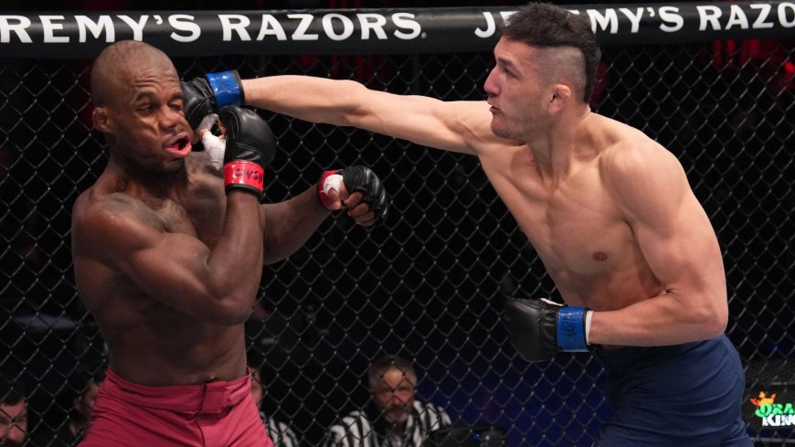 Brutal photos capture impact of new UFC stars’ devastating punches as Dana White hands out contracts and ignores matchmakers with message